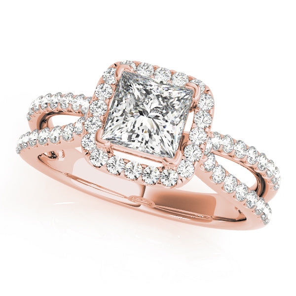 Halo Diamond Engagement Ring