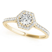 Halo Diamond Engagement Ring