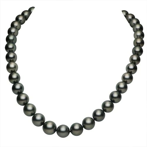 14KT White Gold Tahitian Pearl Necklace