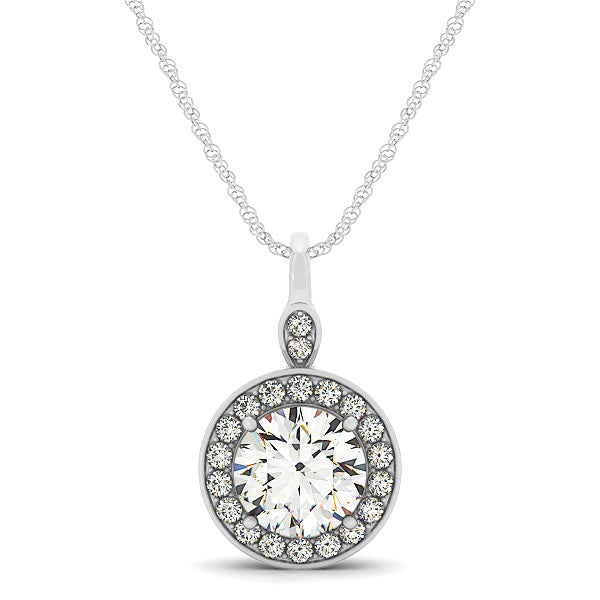 Halo Diamond Pendant