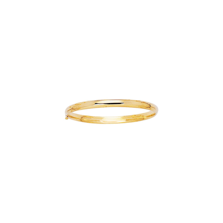 14K Gold Polished Childrens Bangle