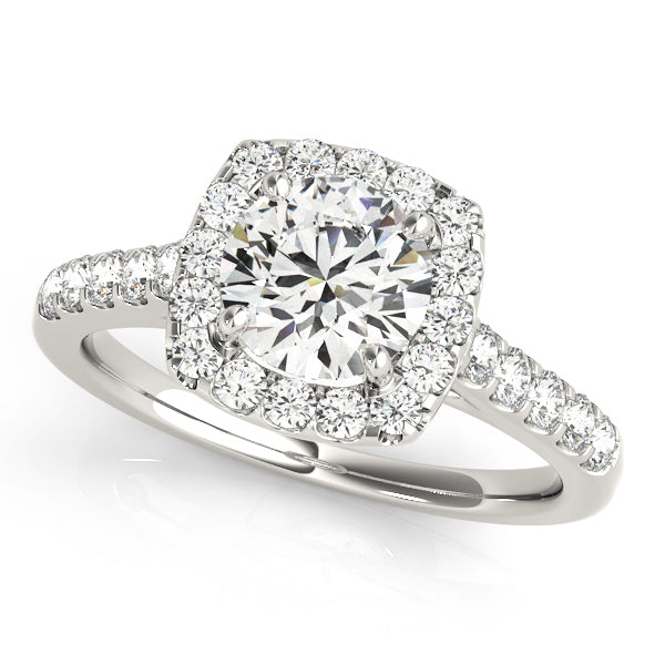 Halo Diamond Engagement Ring