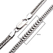 4mm Steel Foxtail Chain Necklace