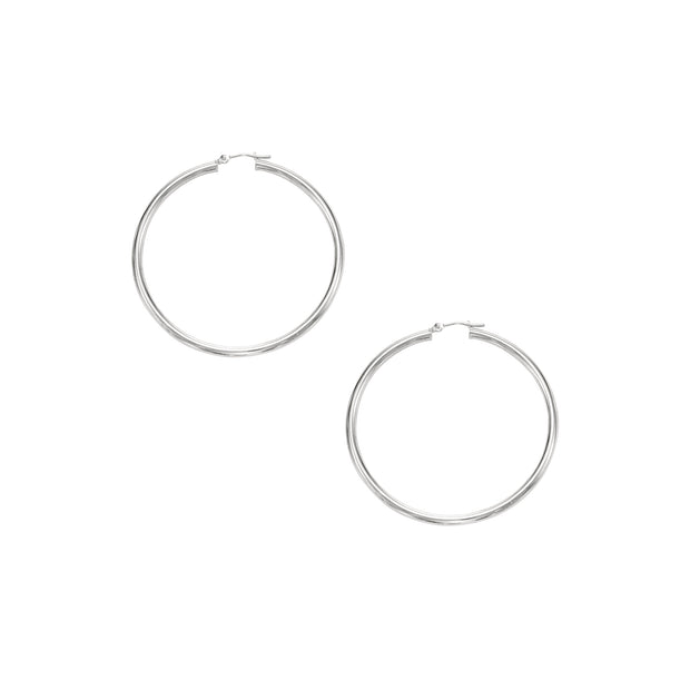 10K Gold 2x40mm Hoop Earring