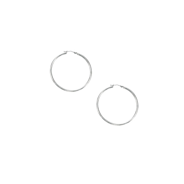 10K Gold 1.5x30mm Hoop Earring