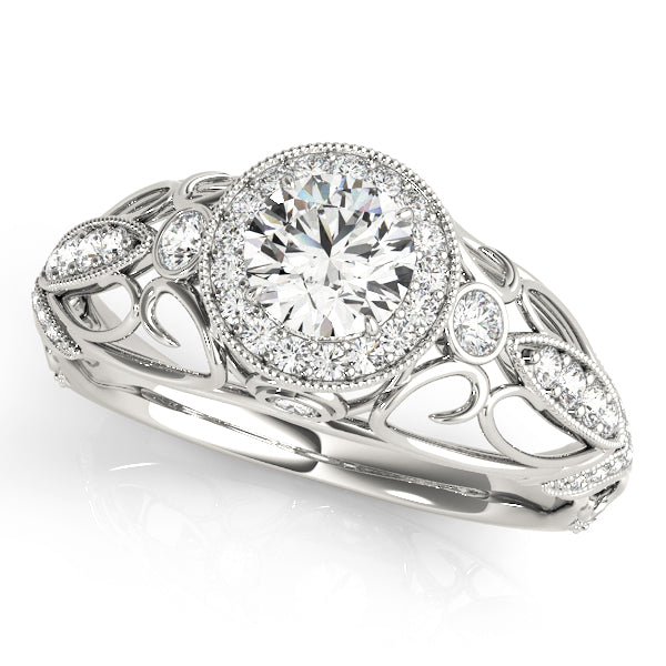 Halo Diamond Engagement Ring