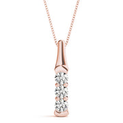 Three Stone Diamond Pendant