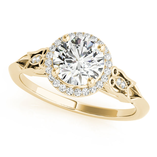 Halo Diamond Engagement Ring