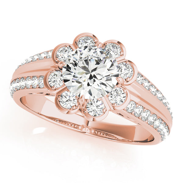 Halo Diamond Engagement Ring