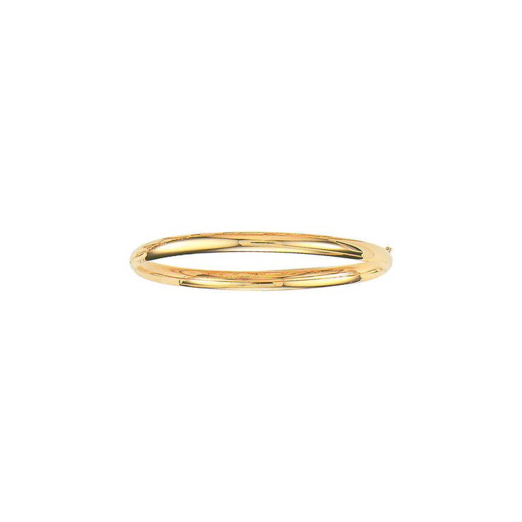 10K Gold Polished Bangle