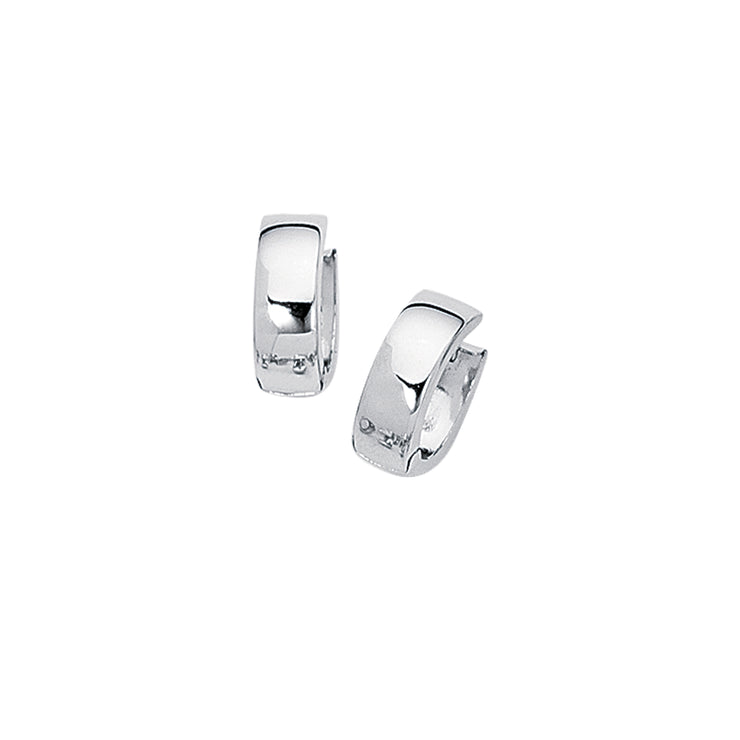 10K Gold Polished Huggie Earring