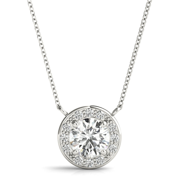 Halo Diamond Pendant