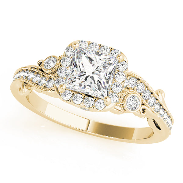 Halo Diamond Engagement Ring