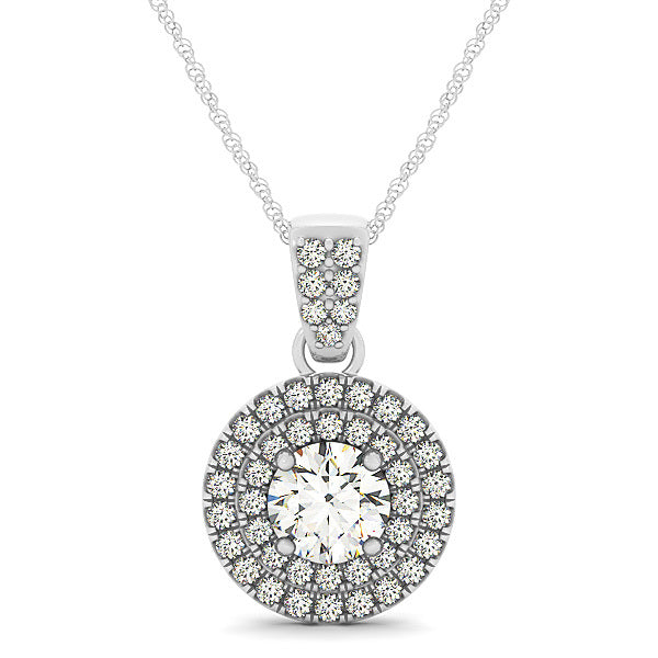 Halo Diamond Pendant