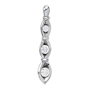 Three Stone Diamond Pendant