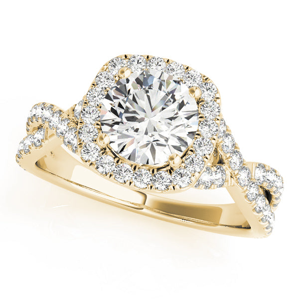 Halo Diamond Engagement Ring