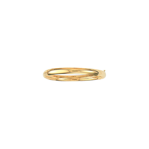 14K Gold Polished 6mm Bangle