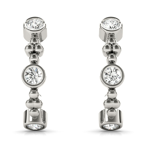 J-Hoops Diamond Earring