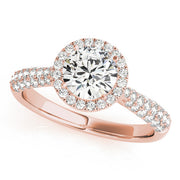 Halo Diamond Engagement Ring