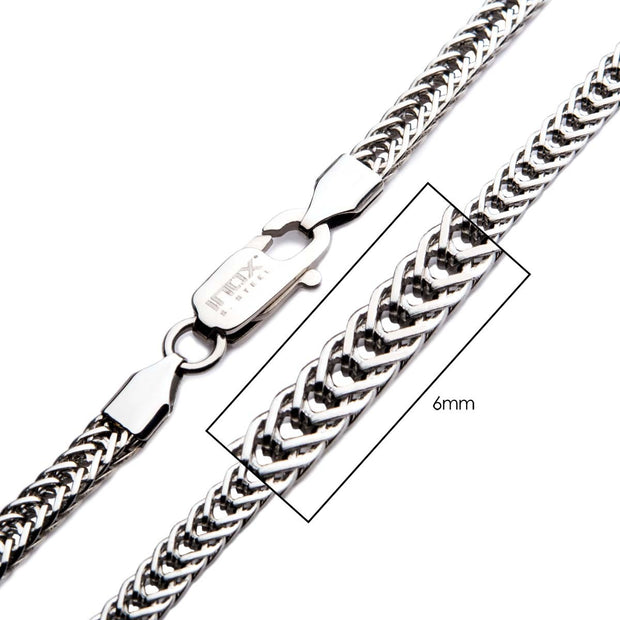 6mm Steel Foxtail Chain Necklace