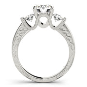 Three Stone Diamond Engagement Ring