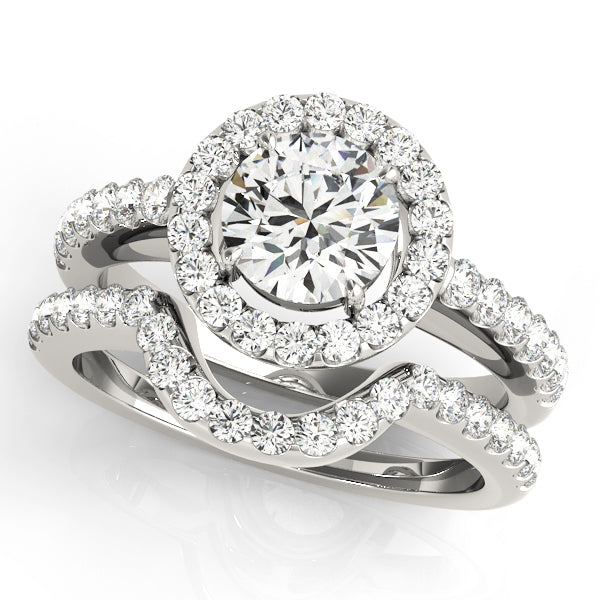 Halo Diamond Engagement Ring