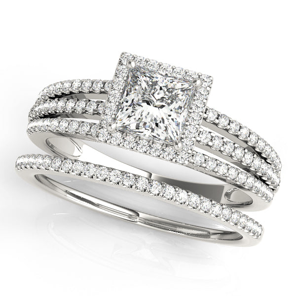 Halo Diamond Engagement Ring