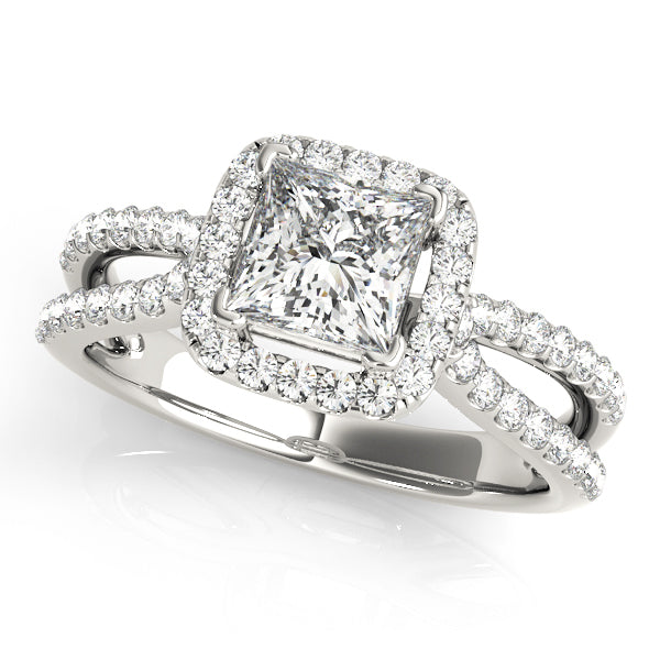 Halo Diamond Engagement Ring