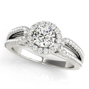 Halo Diamond Engagement Ring