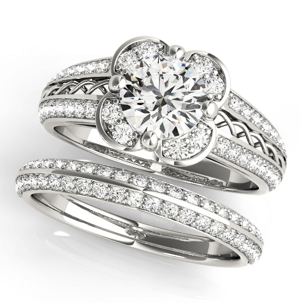 Halo Diamond Engagement Ring