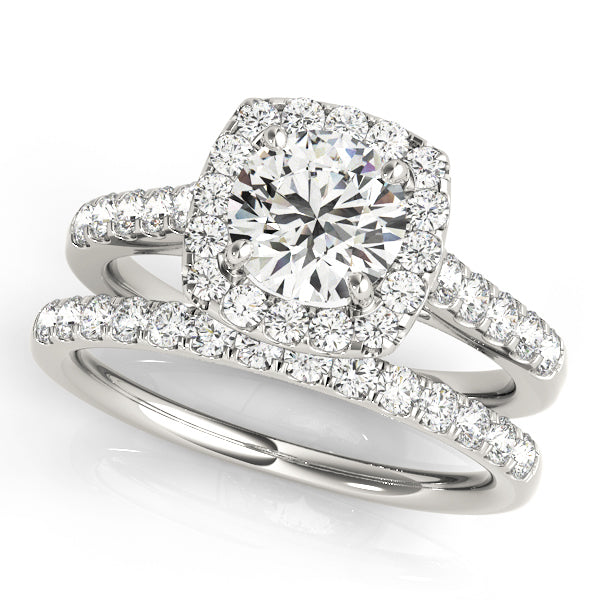 Halo Diamond Engagement Ring