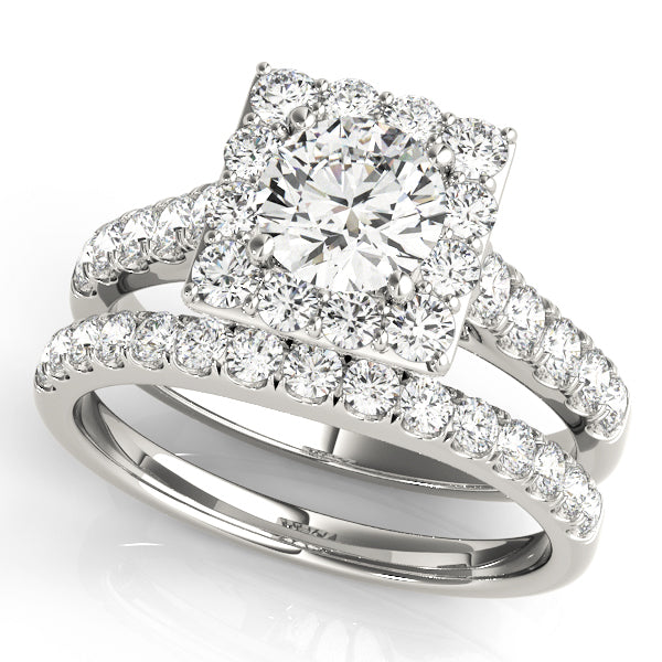 Halo Diamond Engagement Ring