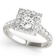 Halo Diamond Engagement Ring