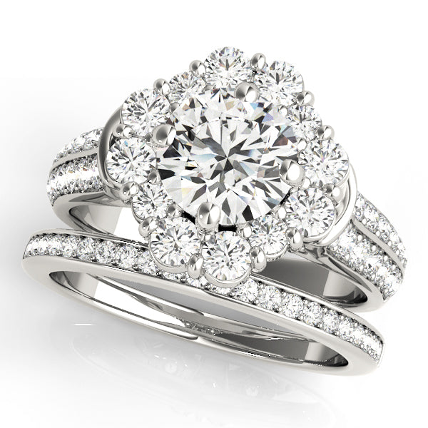 Halo Diamond Engagement Ring