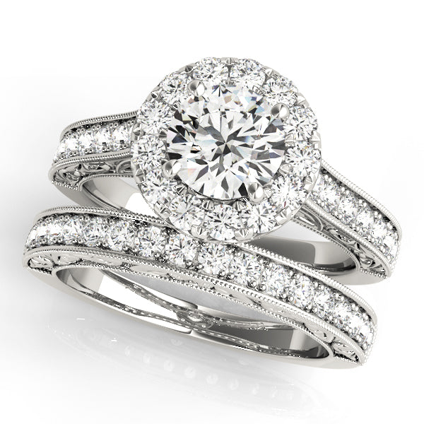 Halo Diamond Engagement Ring