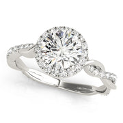 Halo Diamond Engagement Ring