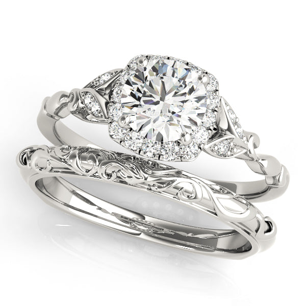 Halo Diamond Engagement Ring