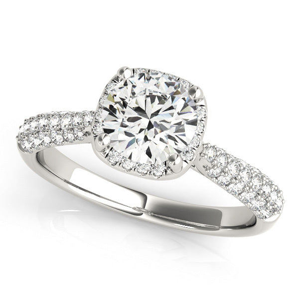 Halo Diamond Engagement Ring