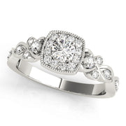 Halo Diamond Engagement Ring