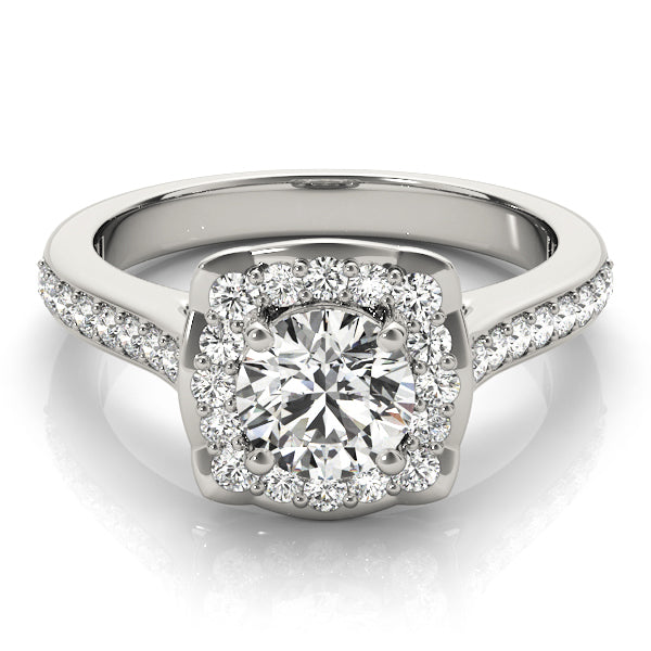 Halo Diamond Engagement Ring