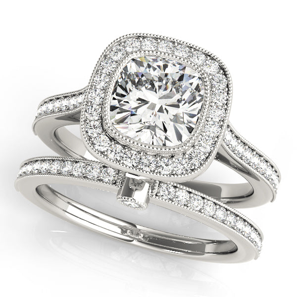 Halo Diamond Engagement Ring