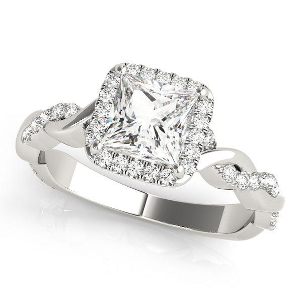 Halo Diamond Engagement Ring