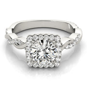 Halo Diamond Engagement Ring