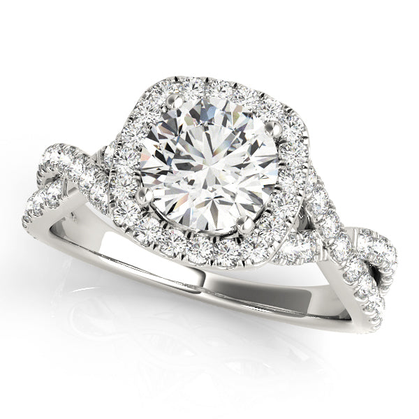 Halo Diamond Engagement Ring