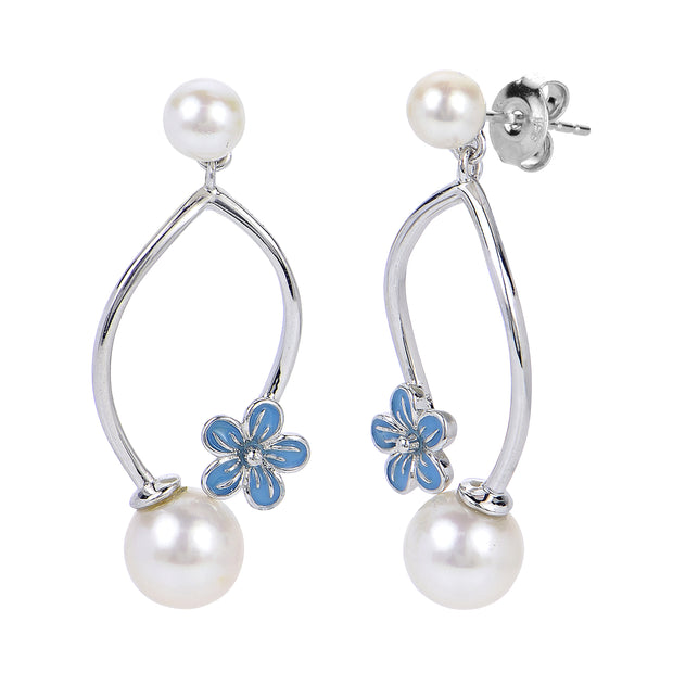 Sterling Silver Freshwater Pearl Earring