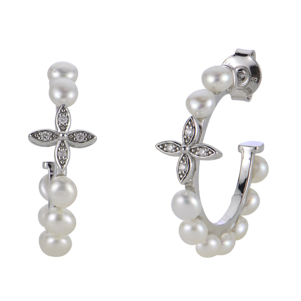 Sterling Silver Freshwater Pearl Earring