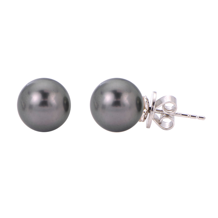 Sterling Silver Tahitian Pearl Earring