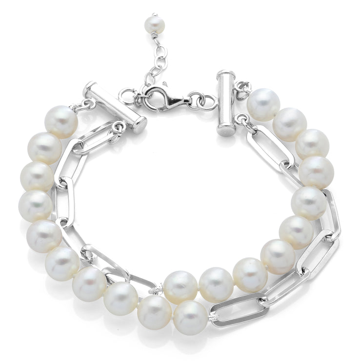 Sterling Silver Freshwater Pearl Bracelet