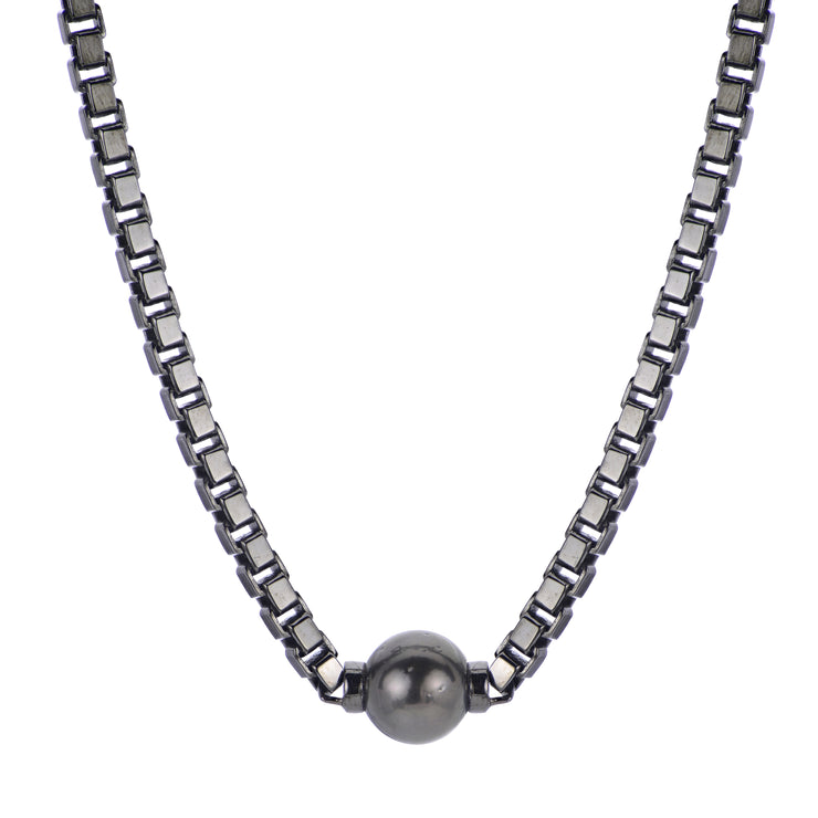 Sterling Silver Tahitian Pearl Necklace