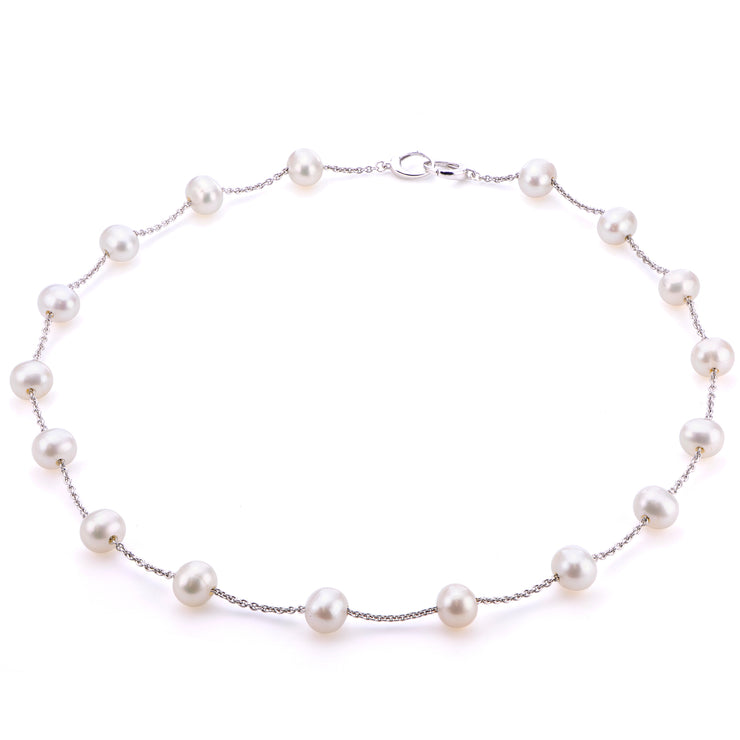 Sterling Silver Freshwater Pearl Necklace